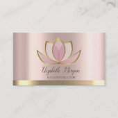 Professional Lotus Gold Stripe Yoga Visitekaartje (Voorkant)