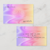 Professional Lotus Ombre Holographic Visitekaartje (Voorkant / Achterkant)