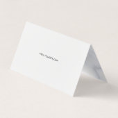 Professional Loyalty Elegant White Marble Patroon Visitekaartje (Achterkant)