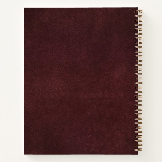 Professional Luxe Gold Monogram Notitieboek (Achterkant)