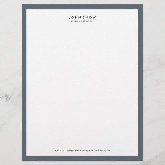 Professional Luxe Letterhead Briefhoofd Ontwerp (Voorkant)