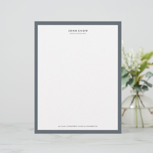 Professional Luxe Letterhead Briefhoofd Ontwerp (Staand voorkant)