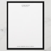 Professional Luxe Letterhead Gepersonaliseerd Briefhoofd (Voorkant)