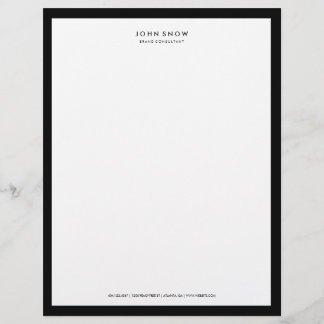 Professional Luxe Letterhead Gepersonaliseerd Briefhoofd
