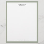 Professional Luxe Letterhead Persoonlijk Briefhoofd (Voorkant)