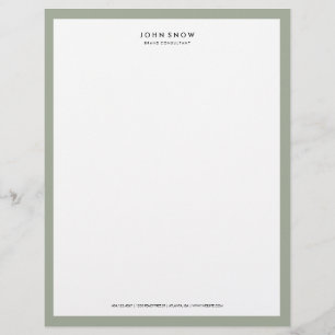 Professional Luxe Letterhead Persoonlijk Briefhoofd