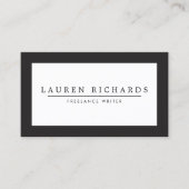 Professional Luxe zwart-wit Visitekaartje (Voorkant)