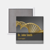 Professional Luxury Gold DNA Strand Medical Magneet (Voorkant / Achterkant)