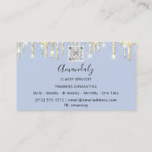 Professional Luxury Gold Royal Marble Blue Visitekaartje (Achterkant)