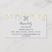 Professional Luxury Gold Royal Marble Gray Visitekaartje (Achterkant)