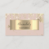 Professional Luxury Gold Royal Marble Pink Blush Visitekaartje (Voorkant)