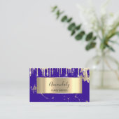 Professional Luxury Royal Marble Royal Blue Visitekaartje (Staand voorkant)