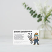 Professional Machining & Metal Fabrication Service Visitekaartje (Staand voorkant)