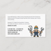 Professional Machining & Metal Fabrication Service Visitekaartje (Achterkant)