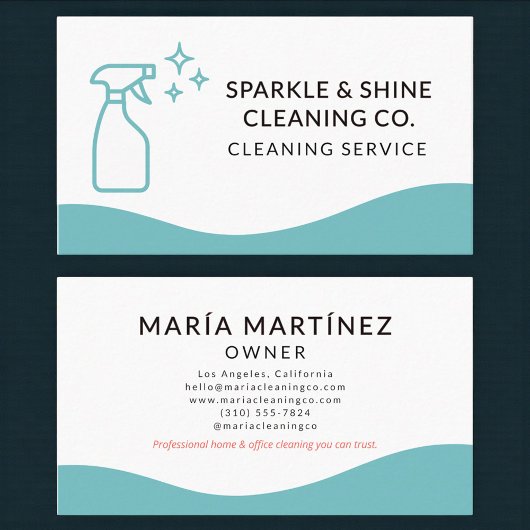 Professional Maid & House Cleaning Service Visitekaartje