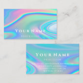 Professional Makeup Artis Nails Holograaf Unicorn Visitekaartje (Voorkant / Achterkant)