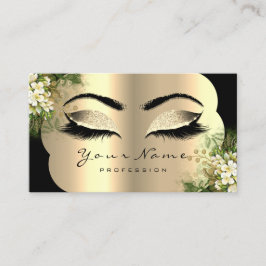 Professional Makeup Artist Appointment Floral Visitekaartje