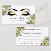 Professional Makeup Artist Appointment White Kaart Visitekaartje (Voorkant / Achterkant)