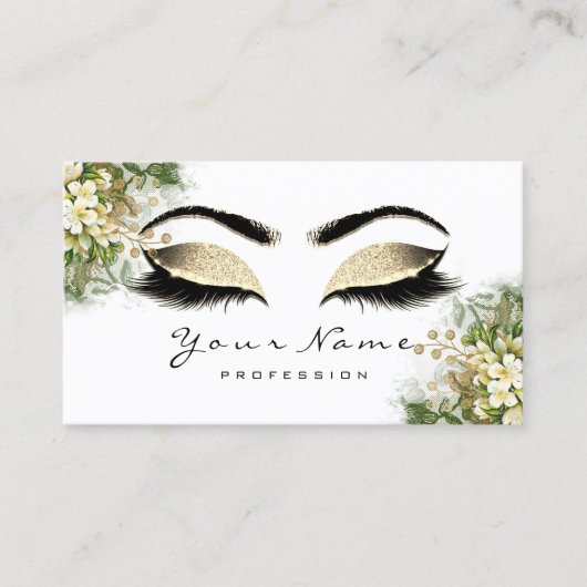 Professional Makeup Artist Appointment White Kaart Visitekaartje (Voorkant)