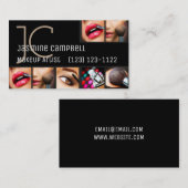 Professional Makeup Artist Beauty Salon Visitekaartje (Voorkant / Achterkant)