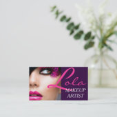 Professional Makeup Artist Card Visitekaartje (Staand voorkant)