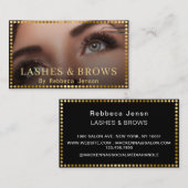 Professional Makeup Artist Eyelash & Brow QR CODE Visitekaartje (Voorkant / Achterkant)