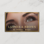 Professional Makeup Artist Eyelash & Brow QR CODE Visitekaartje (Voorkant)