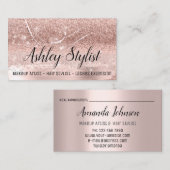 Professional Makeup Artist Eyelash Extensions Visitekaartje (Voorkant / Achterkant)