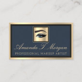 Professional Makeup Artist Eyelash Gold Roky Blue Visitekaartje (Voorkant)