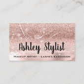 Professional Makeup Artist Eyelash Roos Confetti Visitekaartje (Voorkant)