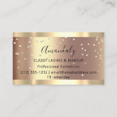 Professional Makeup Artist Eyelash Unieke Confetti Visitekaartje (Achterkant)