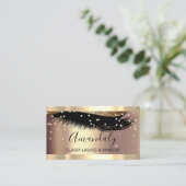 Professional Makeup Artist Eyelash Unieke Confetti Visitekaartje (Staand voorkant)