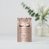 Professional Makeup Artist Eyelashes drijft Roos Visitekaartje (Staand voorkant)