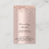 Professional Makeup Artist Eyelashes Hairdesser Visitekaartje (Achterkant)