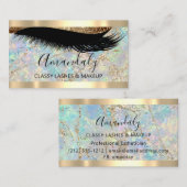 Professional Makeup Artist Eyelashes Holographic Visitekaartje (Voorkant / Achterkant)