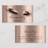 Professional Makeup Artist Eyelashes Roos Blush Visitekaartje (Voorkant / Achterkant)