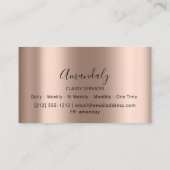 Professional Makeup Artist Eyelashes Roos Blush Visitekaartje (Achterkant)