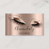 Professional Makeup Artist Eyelashes Roos Blush Visitekaartje (Voorkant)