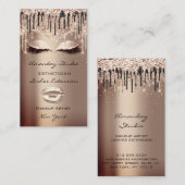 Professional Makeup Artist Eyelashes Roos Gold Visitekaartje (Voorkant / Achterkant)