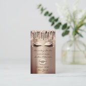 Professional Makeup Artist Eyelashes Roos Gold Visitekaartje (Staand voorkant)
