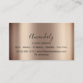 Professional Makeup Artist Eyelashes Roos Gold Visitekaartje (Achterkant)