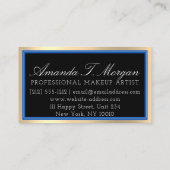 Professional Makeup Artist Gold Eyelash Extension Visitekaartje (Achterkant)