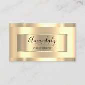 Professional Makeup Artist Gold Monochromatische Visitekaartje (Voorkant)