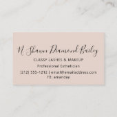 Professional Makeup Artist Green Eyelash Gold VIP Visitekaartje (Achterkant)