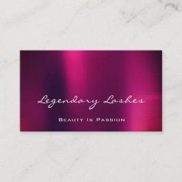 Professional Makeup Artist Holograaf Paarse Berry Visitekaartje