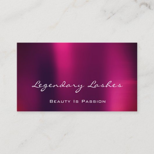 Professional Makeup Artist Holograaf Paarse Berry Visitekaartje (Voorkant)