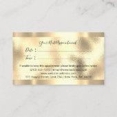 Professional Makeup Artist Lash Custom Logo Gold V Visitekaartje (Achterkant)