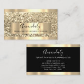Professional Makeup Artist Lash Event Planner Gold Visitekaartje (Voorkant / Achterkant)