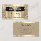 Professional Makeup Artist Lash Eyes Glitter Spark Visitekaartje (Voorkant / Achterkant)