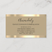 Professional Makeup Artist Lash Eyes Glitter Spark Visitekaartje (Achterkant)